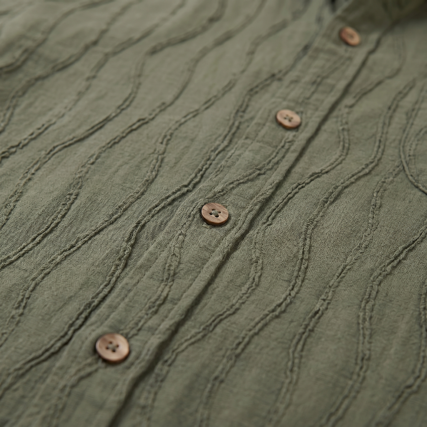 Men's Minimalist Wave Summer Shirt