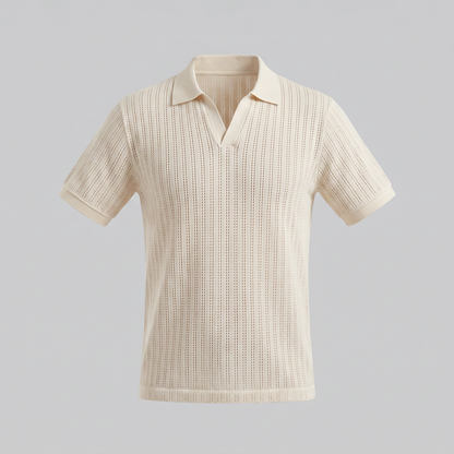 Men's Open Collar Summer Polo Shirt