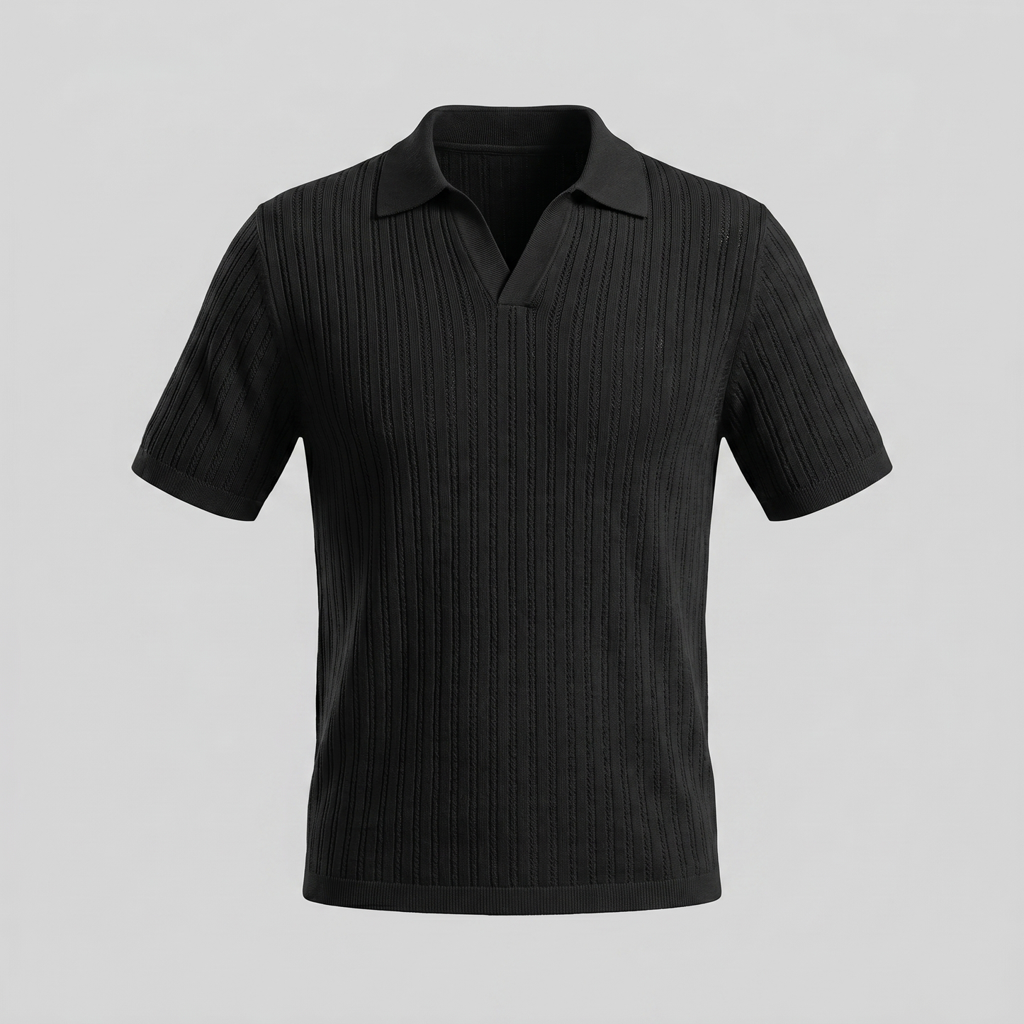 Men's Open Collar Summer Polo Shirt