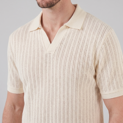 Men's Open Collar Summer Polo Shirt