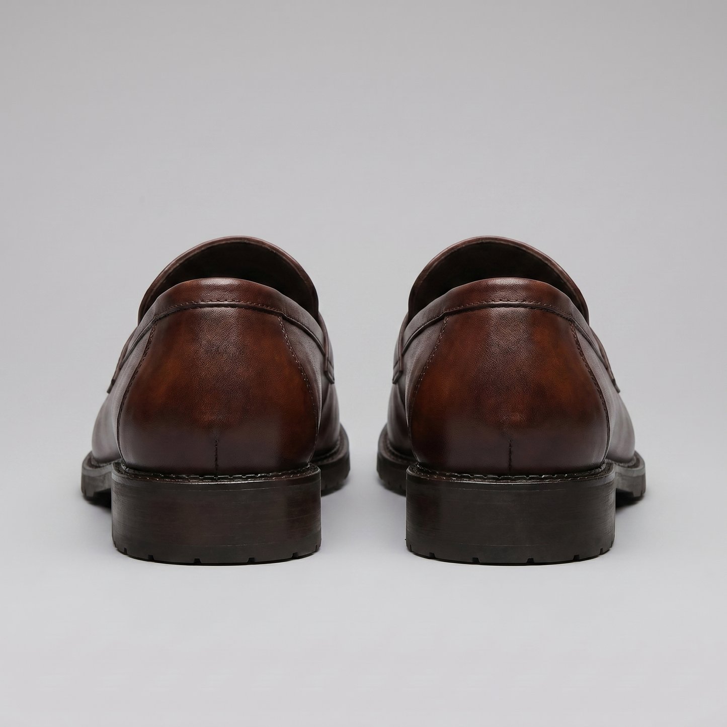 Men's Penny Loafers with Brogue Details