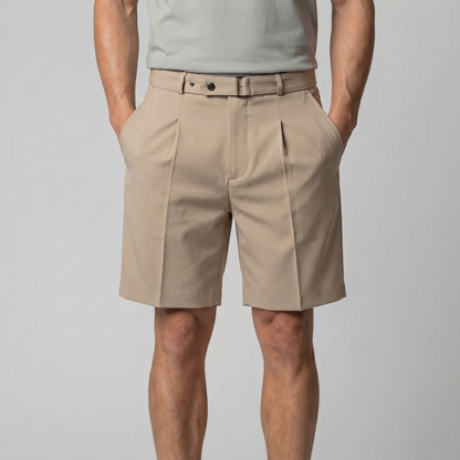 Men's Pleated Tailored Chino Shorts