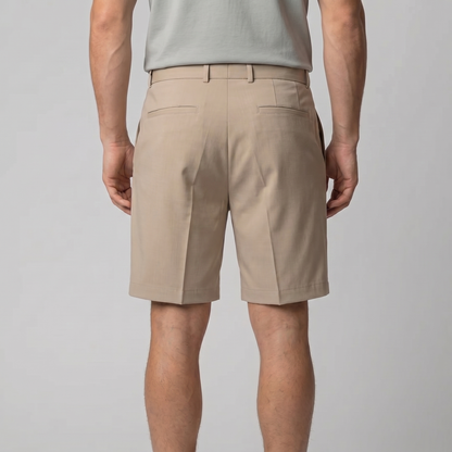 Men's Pleated Tailored Chino Shorts