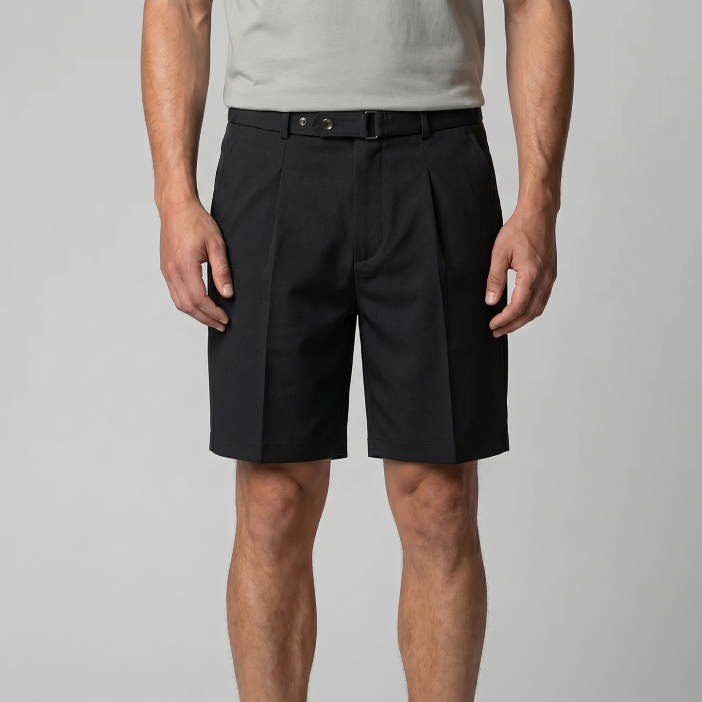 Men's Pleated Tailored Chino Shorts