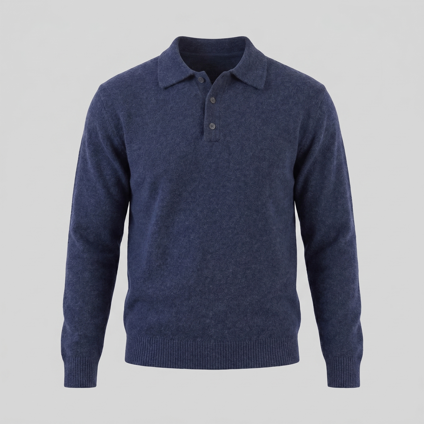 Men's Polo Collar Knit Sweater