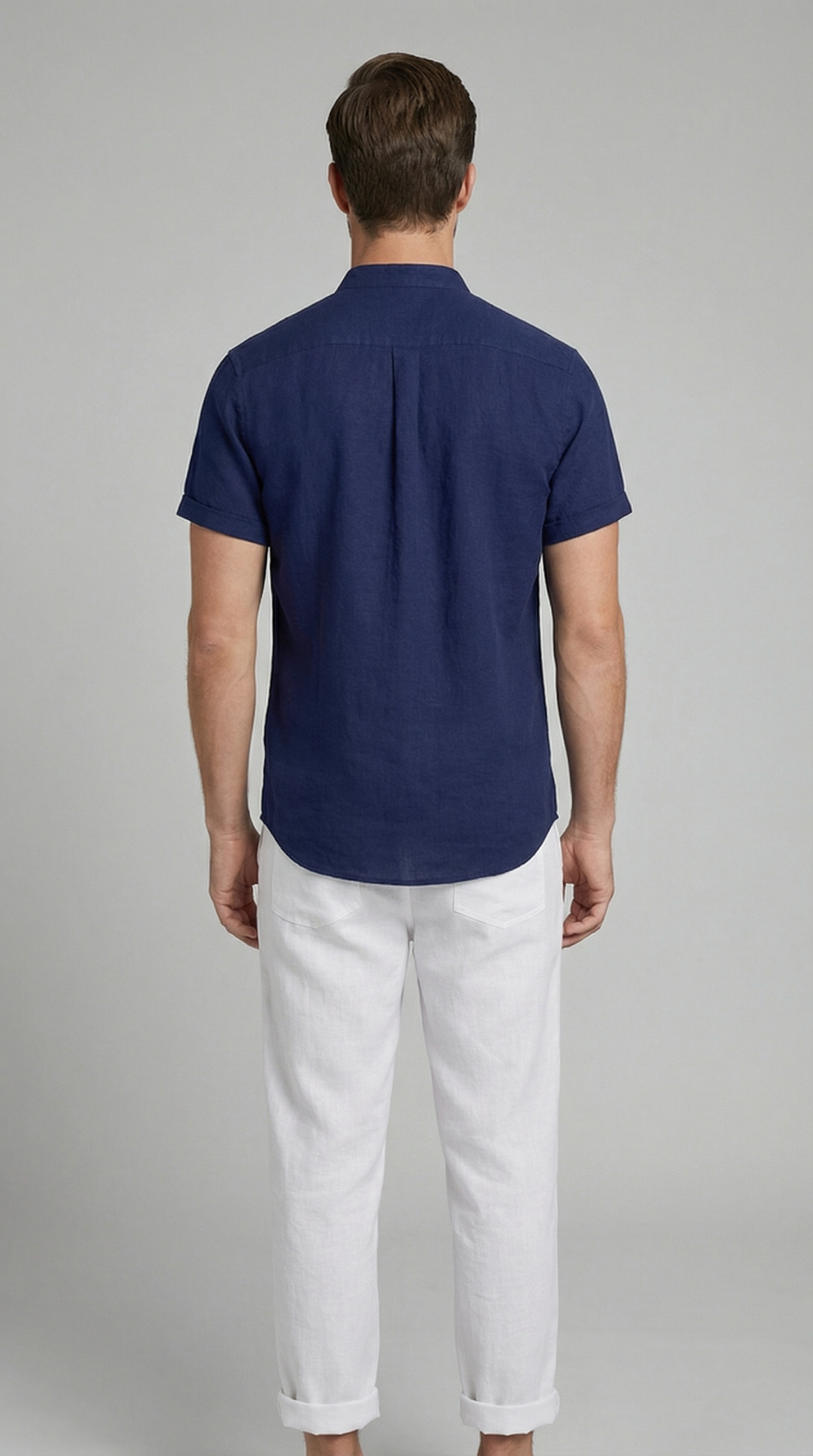Men's Polo Shirt and Linen Trouser Set
