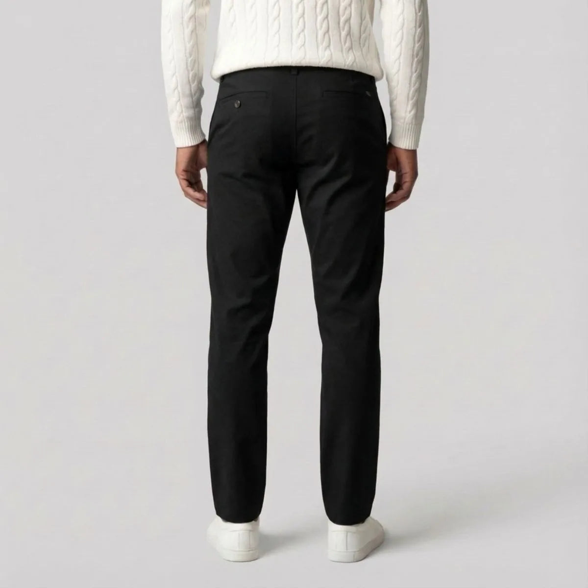 Men's Regular Fit Chino Pants with Straight Legs