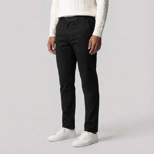 Men's Regular Fit Chino Pants with Straight Legs