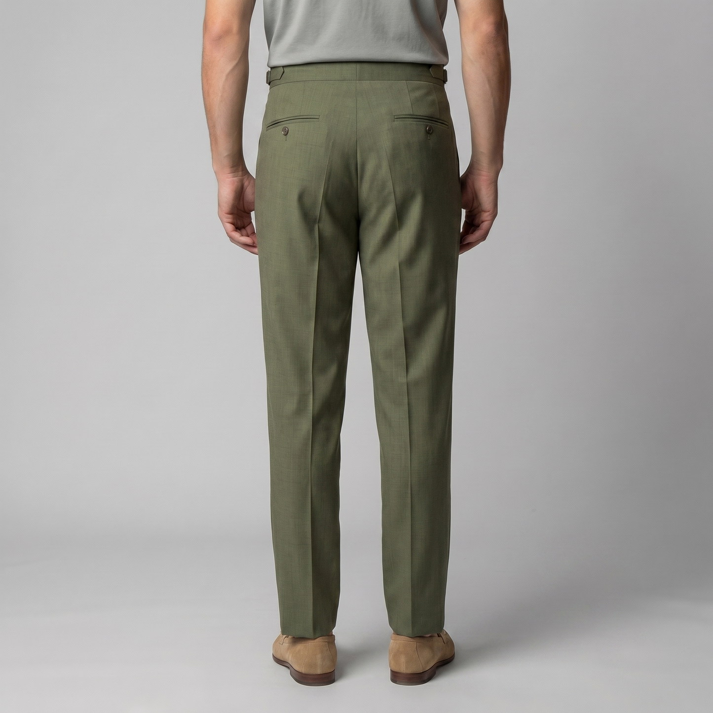 Men's Retro Straight Leg Trousers