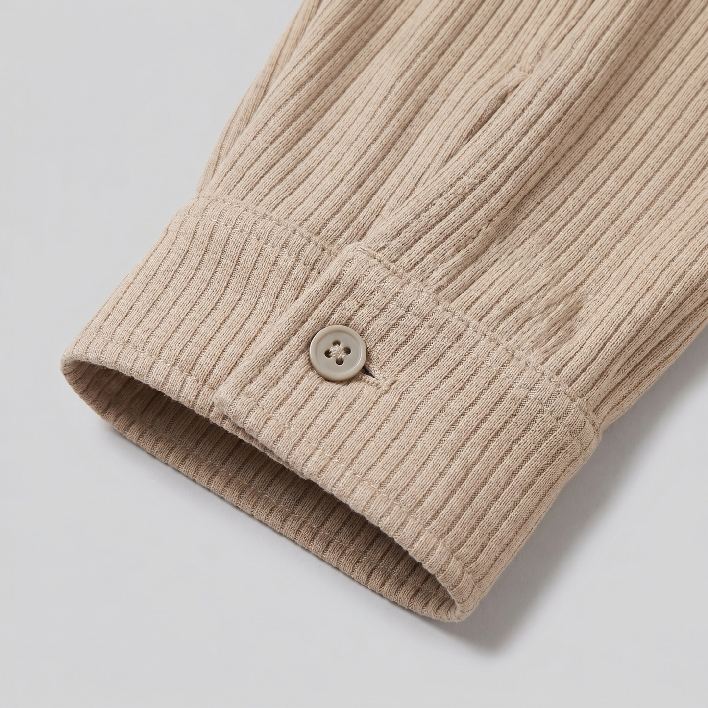 Men's Ribbed Cuban Collar Shirt