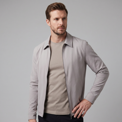 Men's Shiny Mid-Spring Jacket