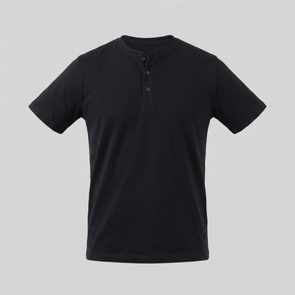 Men's Short Sleeve Henley Shirt