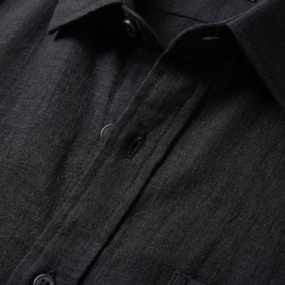 Men's Short Sleeve Linen Shirt