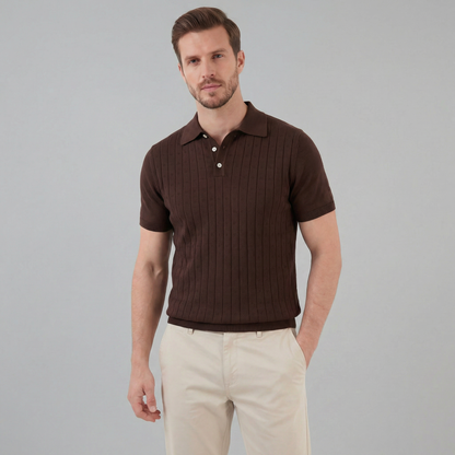 Men's Short-Sleeved Casual Polo Shirt