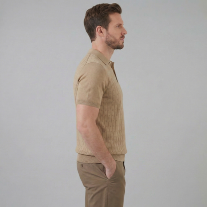 Men's Short-Sleeved Casual Polo Shirt
