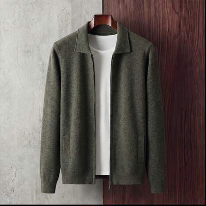 Men's Soft Fabric Zip Up Vest