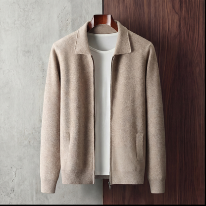 Men's Soft Fabric Zip Up Vest