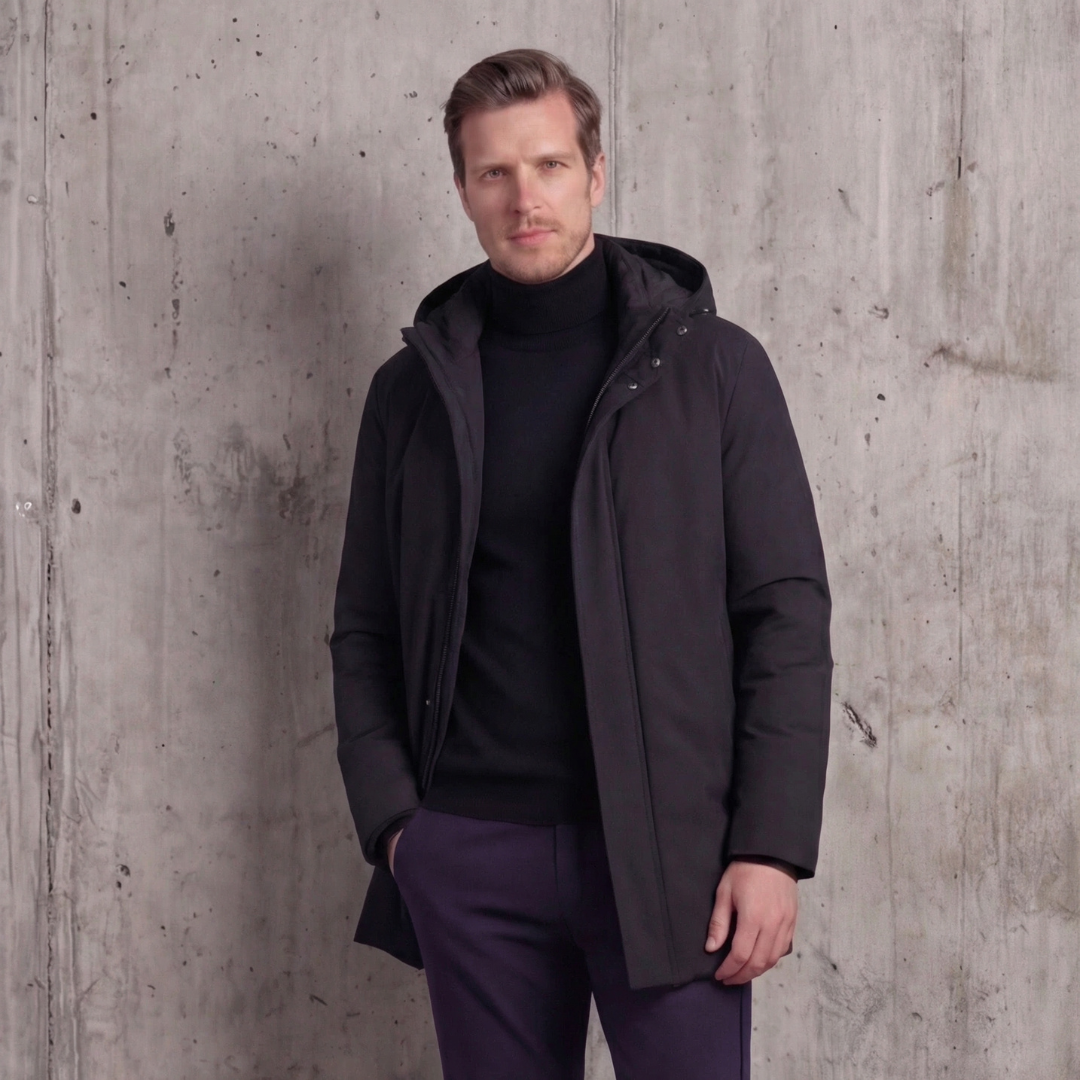 Men's Spring Puffer Jacket with Hood – WearingMen