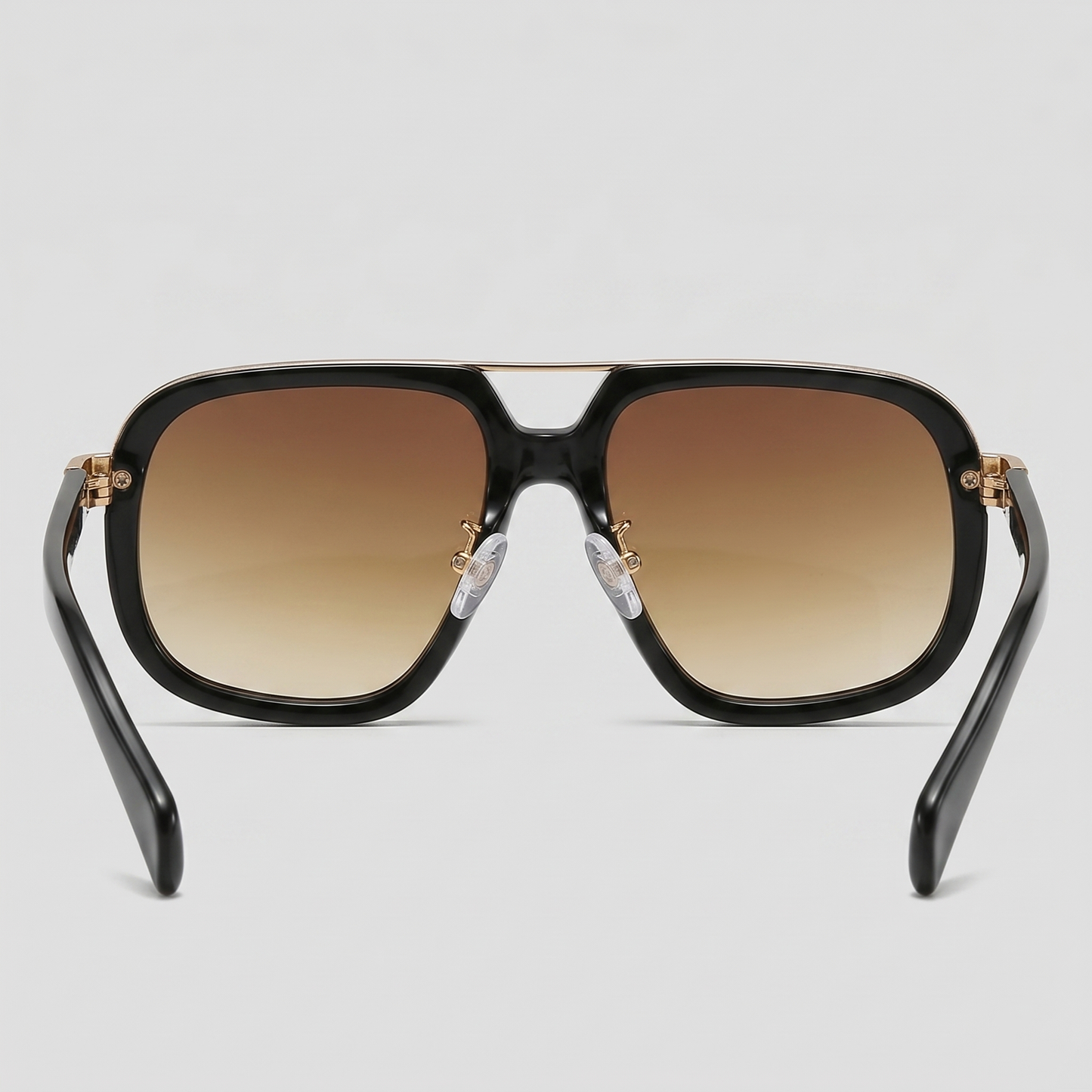 Men's Square Double-Bridge Sunglasses