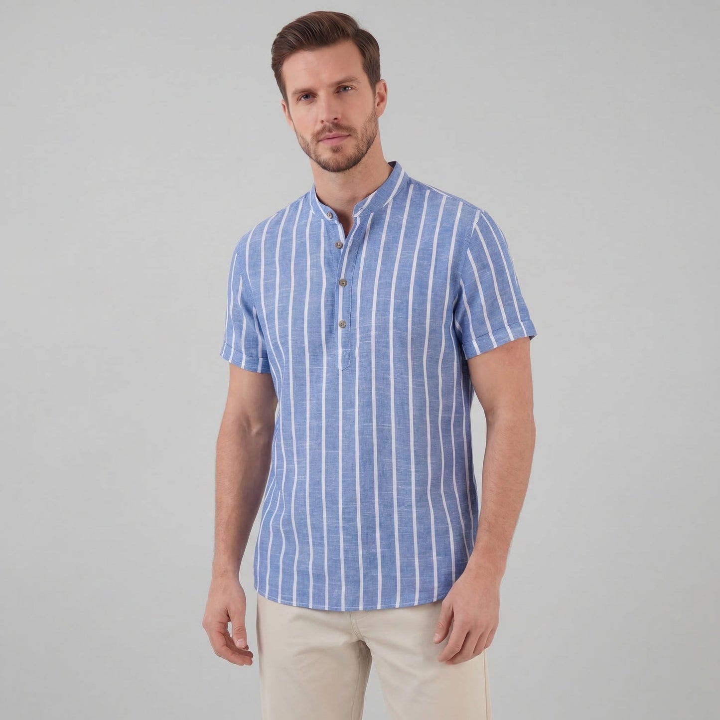 Men's Stripe Casual Shirt