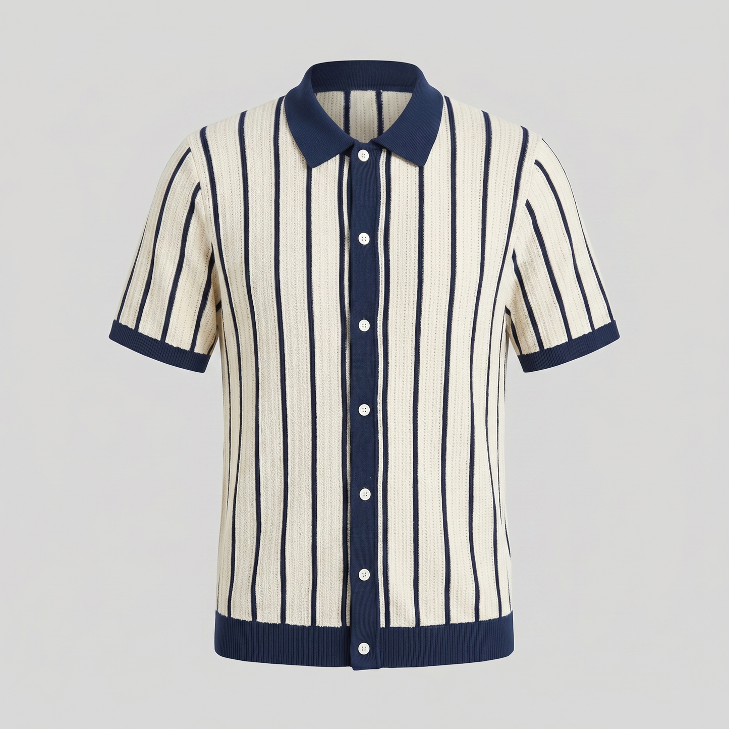 Men's Striped Button Down Shirt