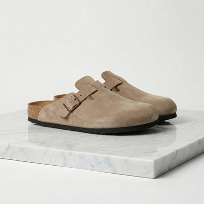 Men's Suede Clogs - Stylish Comfort Loafers