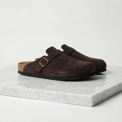 Men's Suede Clogs - Stylish Comfort Loafers