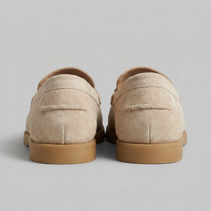 Men's Suede Loafers with Classic Details