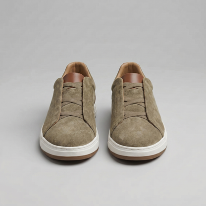 Men's Suede Slip-On Casual Sneakers