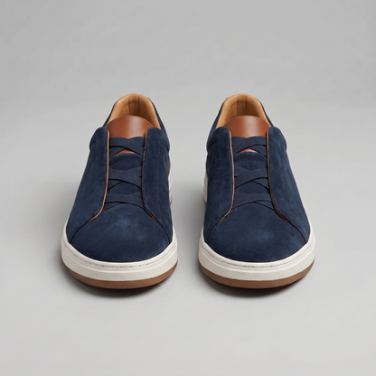 Men's Suede Slip-On Casual Sneakers