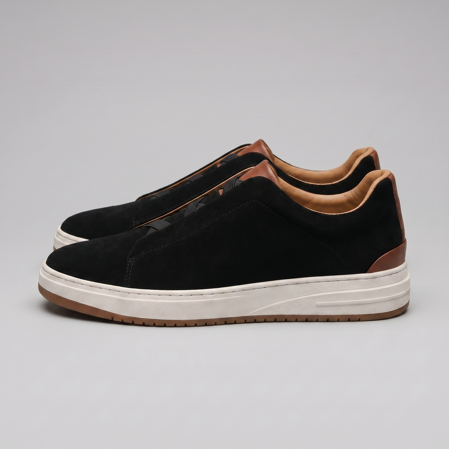 Men's Suede Slip-On Casual Sneakers