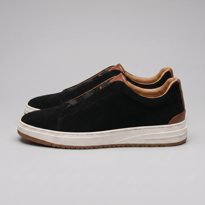 Men's Suede Slip-On Casual Sneakers