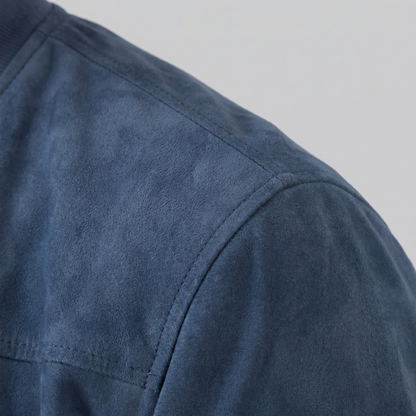 Men's Suede-Touch Bomber Jacket