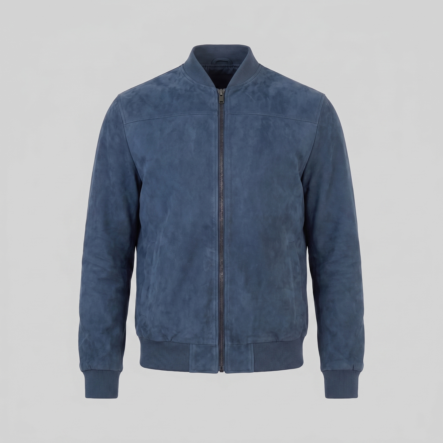 Men's Suede-Touch Bomber Jacket