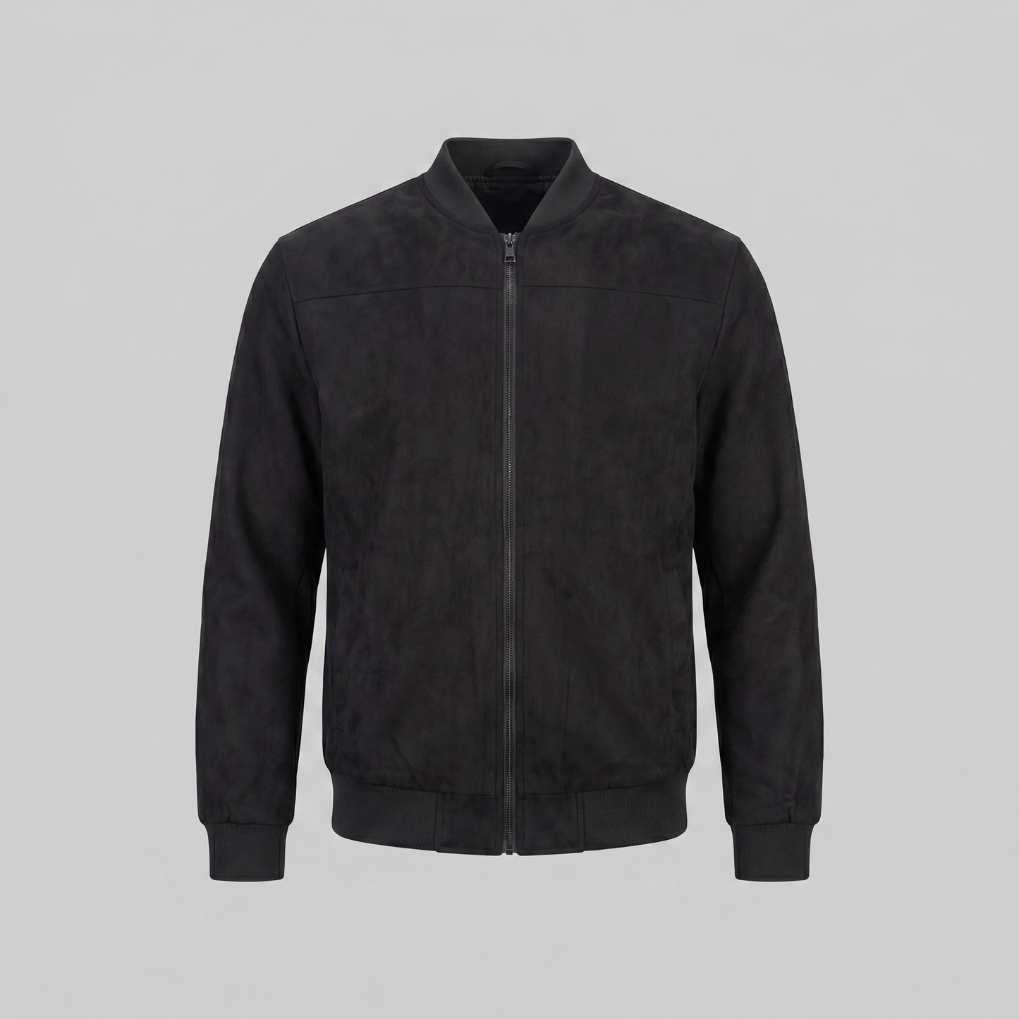 Men's Suede-Touch Bomber Jacket