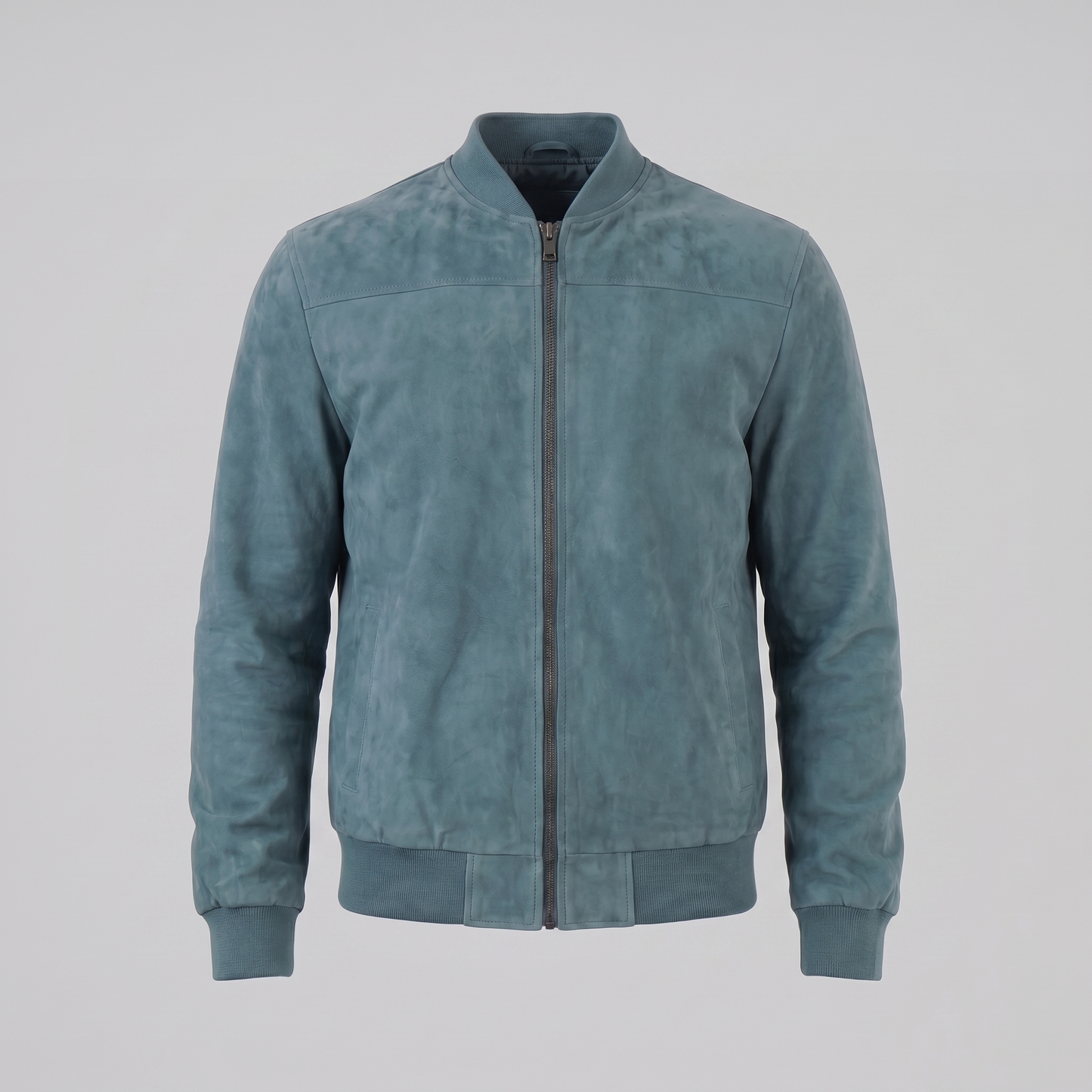 Men's Suede-Touch Bomber Jacket