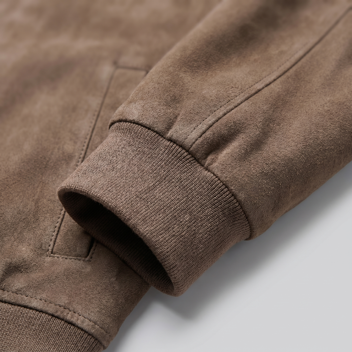 Men's Suede-Touch Bomber Jacket