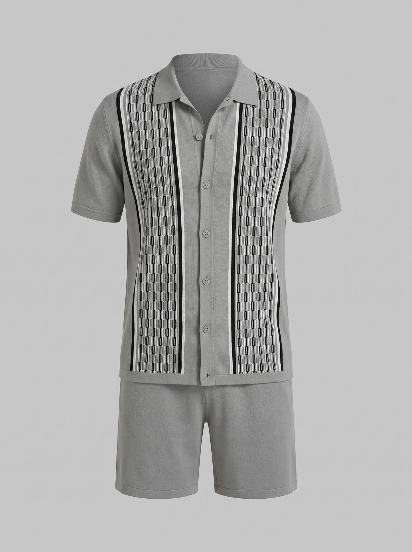 Men's Summer Set - Short Sleeve Shirt and Shorts Set