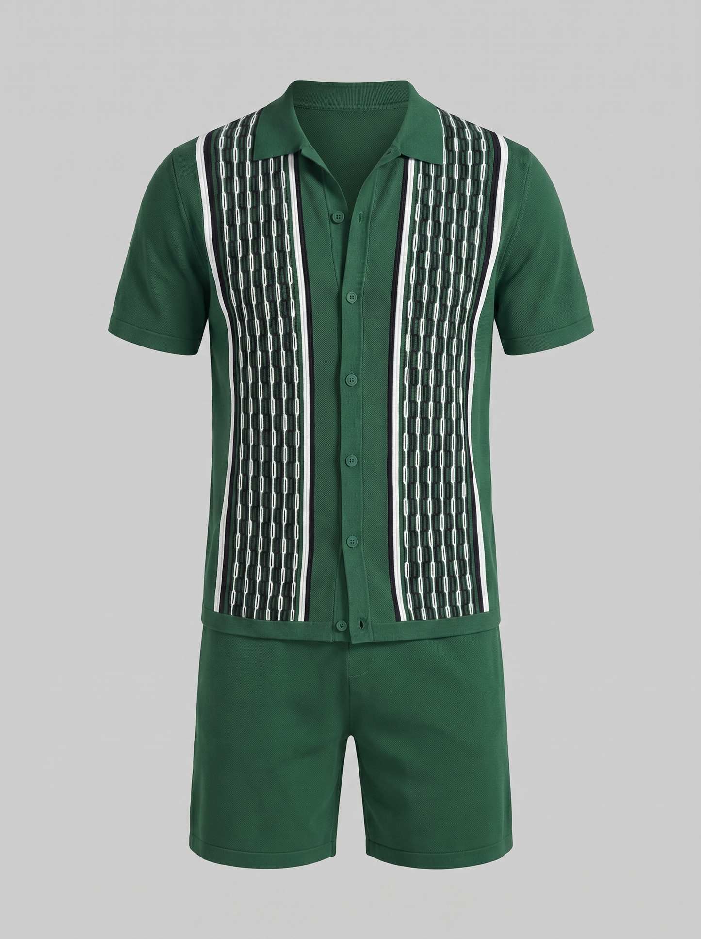 Men's Summer Set - Short Sleeve Shirt and Shorts Set
