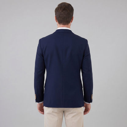 Men's Tailored Grey Blazer Jacket for Formal Occasions