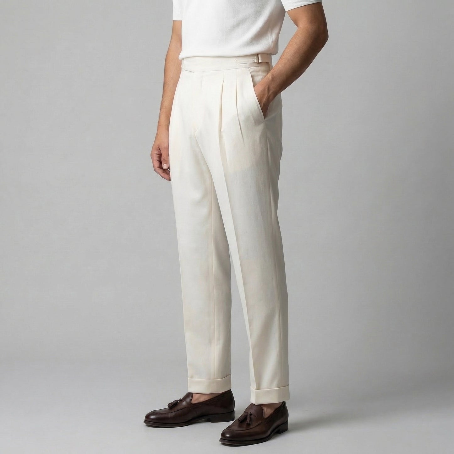Men's Tailored fit Pleated Trousers