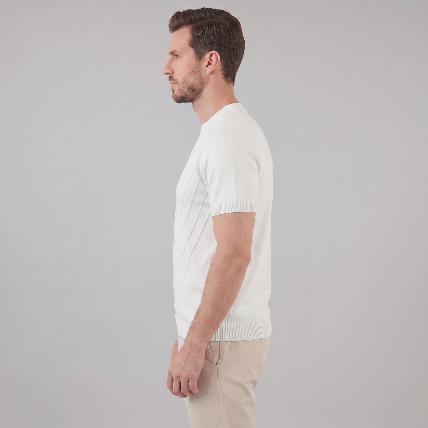 Men's Textured Knit T-Shirt