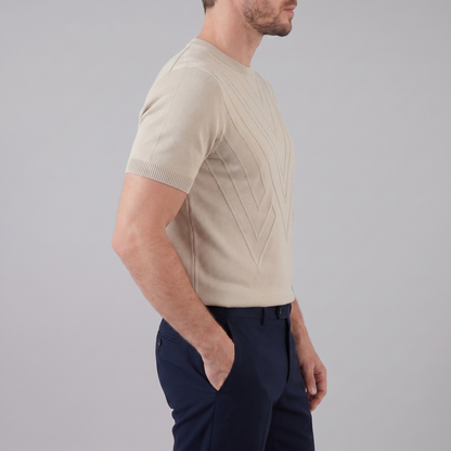 Men's Textured Knit T-Shirt