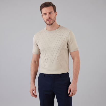 Men's Textured Knit T-Shirt