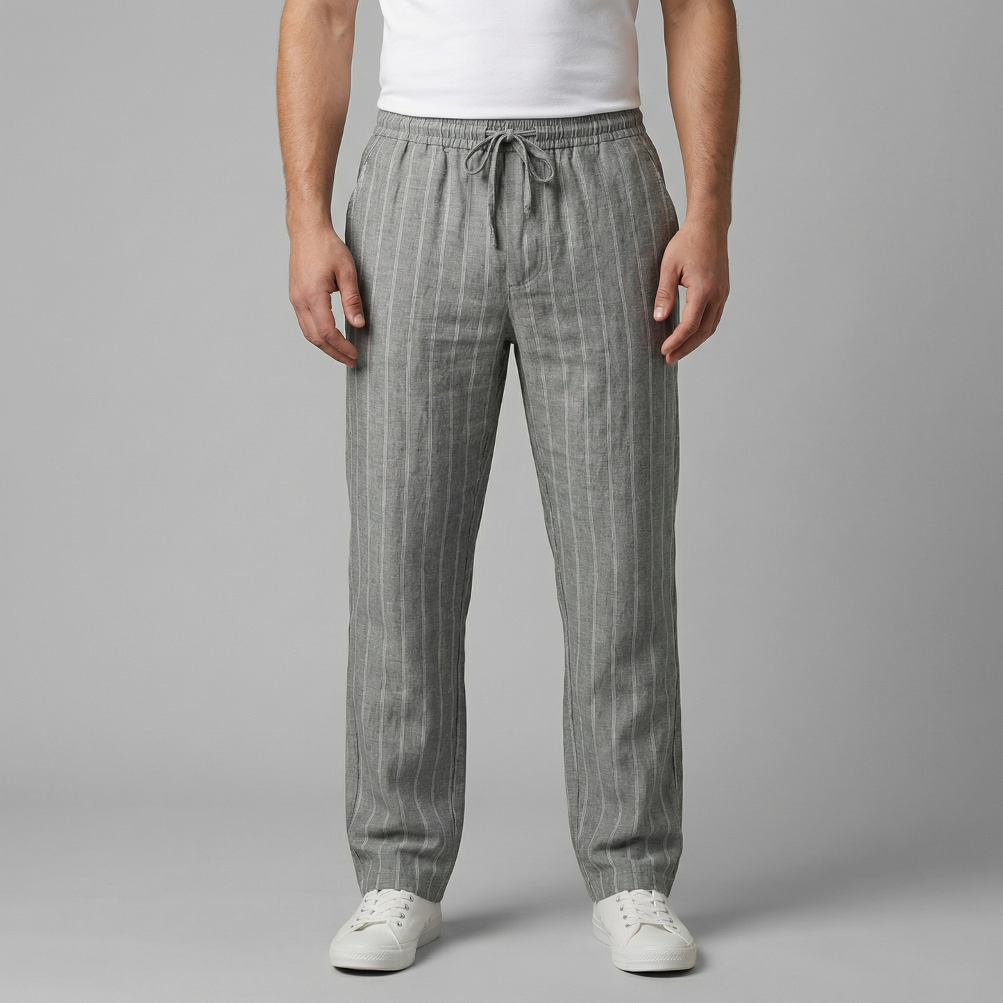 Men's Trousers with Drawstring Waist