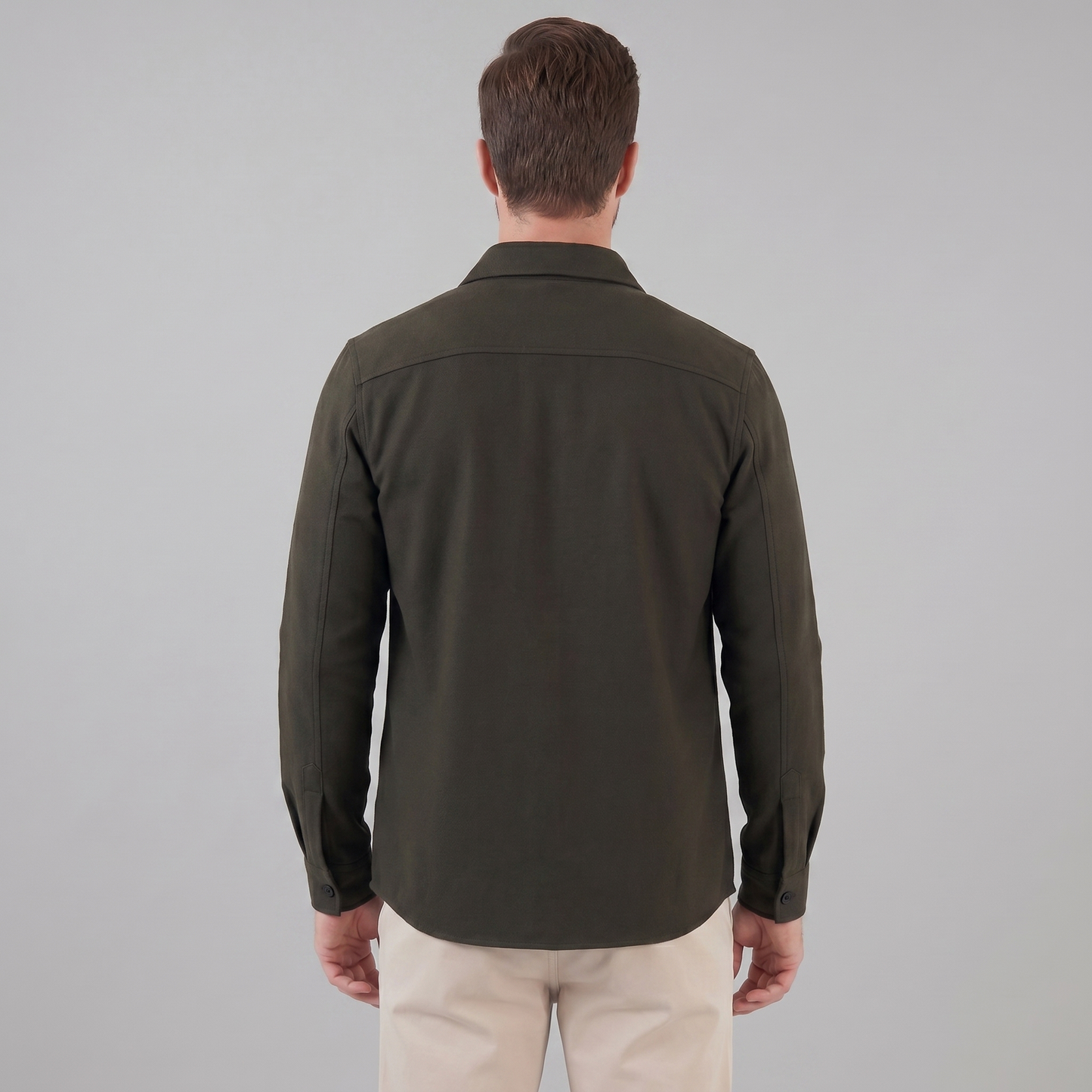 Men's Twin-Pocket Overshirt Slim Fit