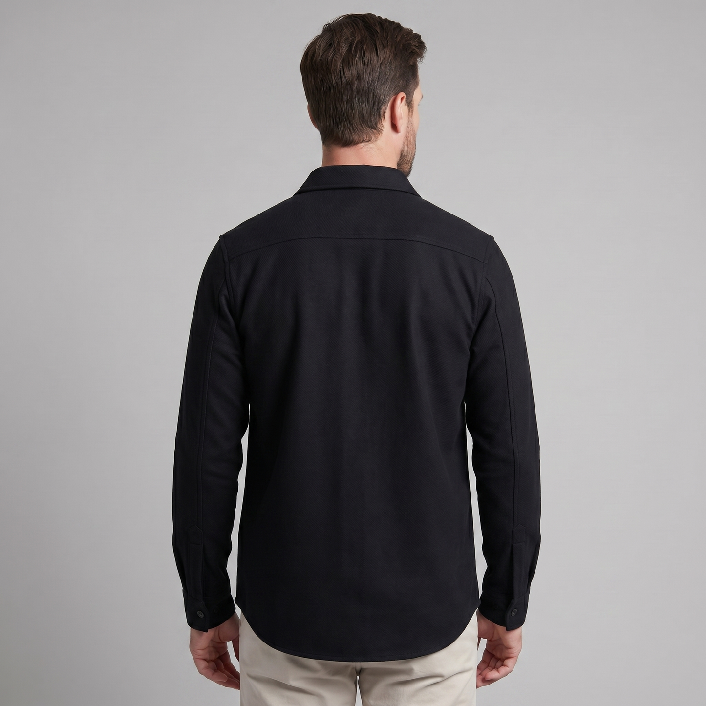 Men's Twin-Pocket Overshirt Slim Fit