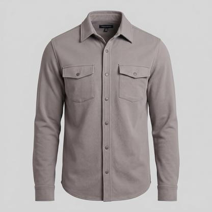 Men's Twin-Pocket Overshirt Slim Fit
