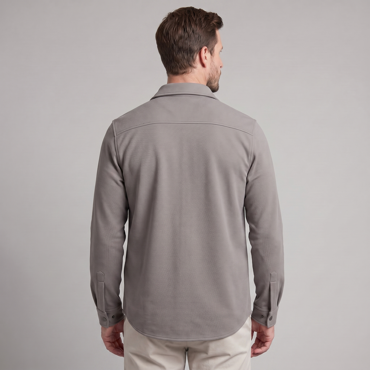 Men's Twin-Pocket Overshirt Slim Fit