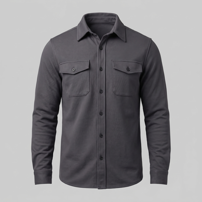 Men's Twin-Pocket Overshirt Slim Fit